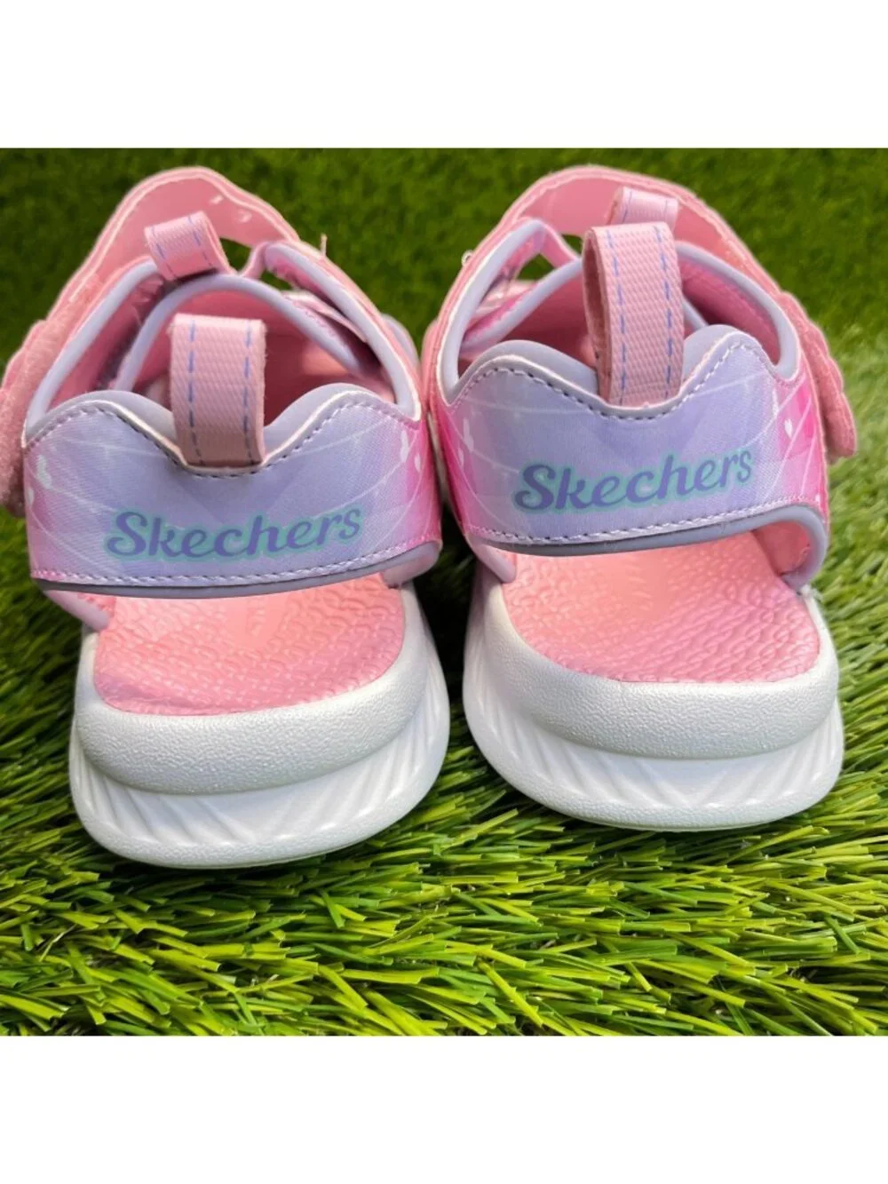Skechers C-Flex 2.0 Dazzling Explorer Girls Size 4Y Pink Walking Outdoor Sandals